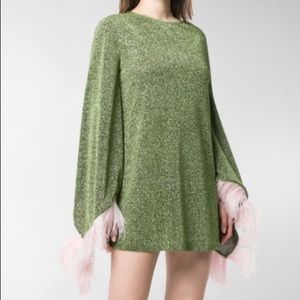 ISO !!! Attico feather trim mini dress